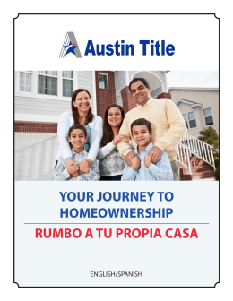 your journey to homeownership rumbo a tu propia casa