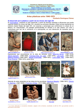 Artes plásticas entre 1940-1970 - Portal Académico del CCH