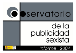 Informe 2004 - Instituto de la Mujer