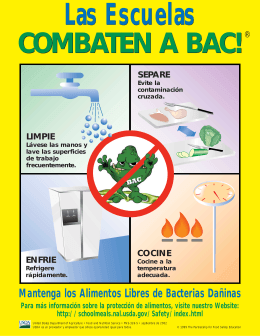 BAC School Poster Spanish - National Coalition for Food