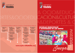 folleto actividades niños 2013/14