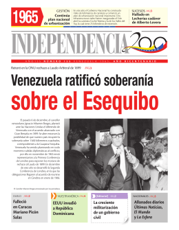 Venezuela ratificó soberanía - Independencia 200