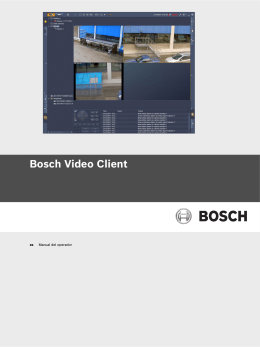 Bosch Video Client - Bosch Security Systems