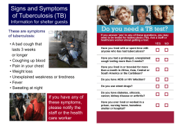 Signs and Symptoms of Tuberculosis (TB)