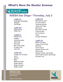 What`s New On Dealer Avenue
