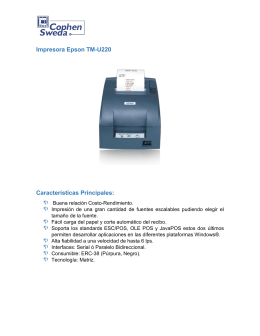 Impresora Epson TM-U220 Características Principales: