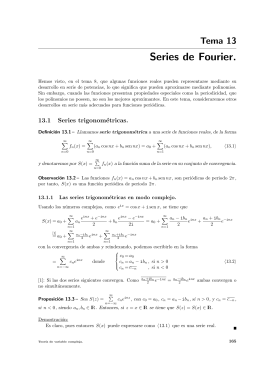 Series de Fourier.