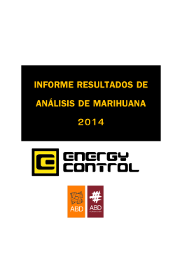 Informe Cannabinoides en Marihuana 2014