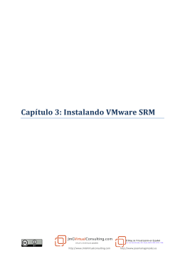 Capítulo 3: Instalando VMware SRM
