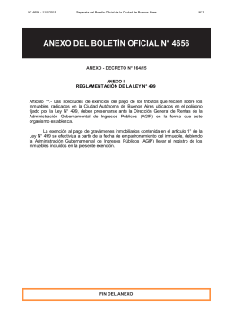 anexo del boletín oficial n° 4656 - Gobierno de la Ciudad Autónoma