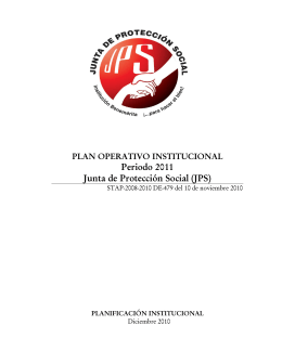 P.O.I 2011 - Junta de Protección Social