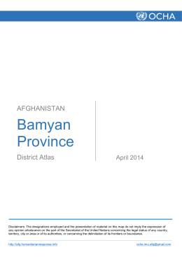 Bamyan Province - HumanitarianResponse