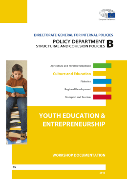 Youth Education & Entrepreneurship - European Parliament