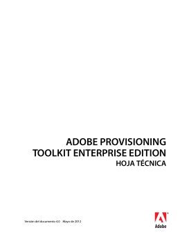 Uso de Adobe Provisioning Toolkit Enterprise Edition