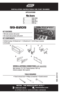 99-8209 - Metra Electronics