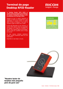 Terminal de pago Desktop RFID Reader