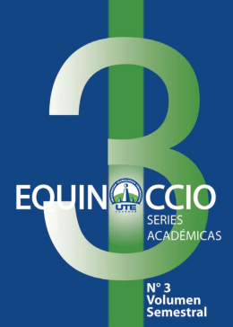Revista EQUINOCCIO #3 Series Académicas