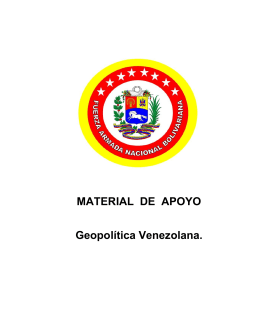 MATERIAL DE APOYO Geopolítica Venezolana.