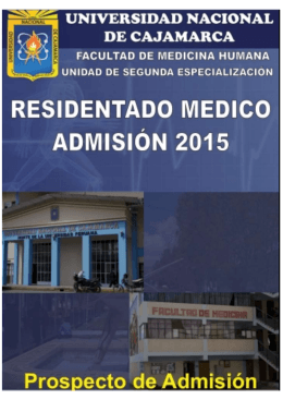 Residentado Médico - Universidad Nacional de Cajamarca