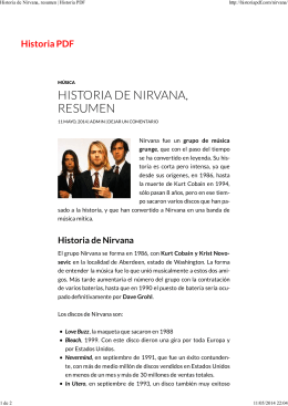 HISTORIA DE NIRVANA, RESUMEN