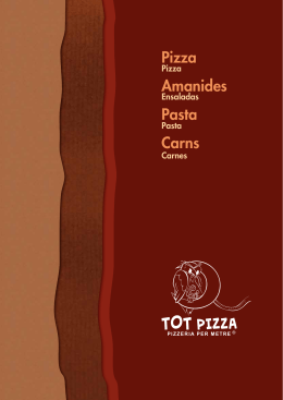 Pizza Amanides Pasta Carns - Tot Pizza