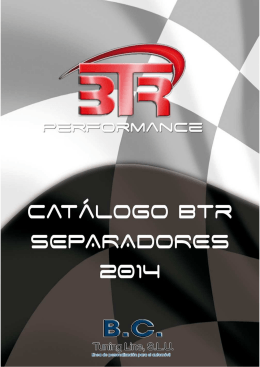 CATALOGO BTR SEPARADORES 2014, 03-14