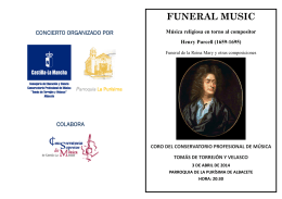 FUNERAL MUSIC - Conservatorio TORREJÓN Y VELASCO