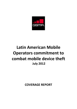 Latin American Mobile Operators commitment to combat