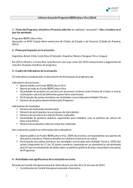 1 Informe Anual del Programa IBERCultura Viva (2014) 1