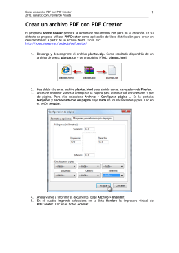 Crear un archivo PDF con PDF Creator