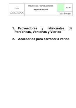 1. Proveedores y fabricantes de Parabrisas, Ventanas y Vidrios 2