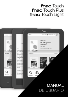 Manual Fnac Touch, Fnac Touch Plus y Fnac Touch Light