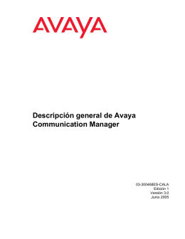 Descripción general de Avaya Communication