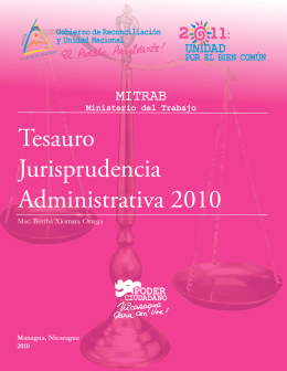 Tesauro Jurisprudencia Administrativa 2010