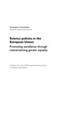 Science policies in the European Union
