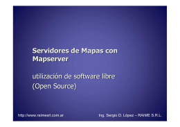 Servidores de Mapas con Mapserver utilización de software libre