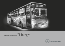 Información técnica El Integro - Mercedes