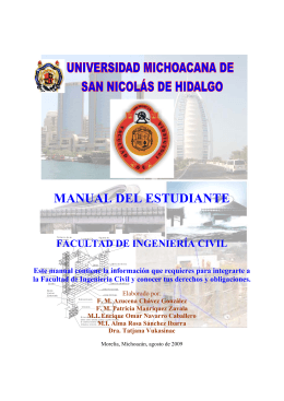 Manual del estudiante - Facultad de Ingeniería Civil