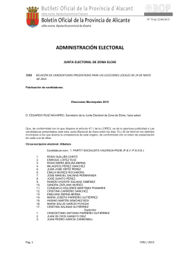Butlletí Oficial de la Província d´Alacant Boletín Oficial de la