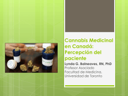 Medical Cannabis in Canada: Policy and Patient Perspectives