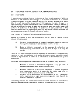 3.1-1 3.1 SISTEMA DE CONTROL DE AGUA DE ALIMENTACION