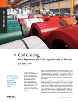 Coil Coating, - Revista Metal Actual