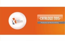 CATALOGO 2015 - punto publicitario