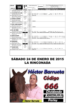 Inscritos y retrospectos La Rinconada 24-01-2015