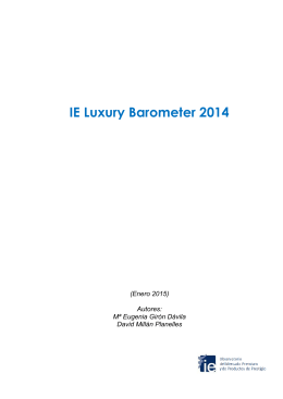 IE-Luxury-Barometer-2014-ESP - Observatorio del Mercado Premium