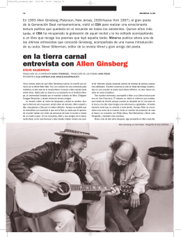 Allen Ginsberg - Círculo de Bellas Artes