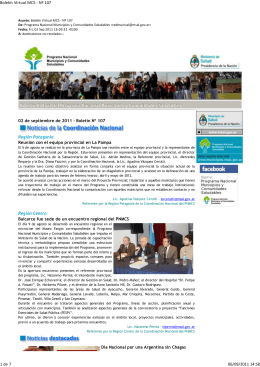 107 Boletín Virtual - Ministerio de Salud