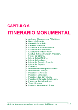 ITINERARIO MONUMENTAL - Ayuntamiento de Málaga