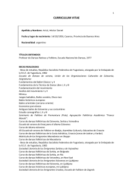 Curriculum Vitae completo de Héctor Arico - PDF