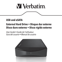 USB and eSATA External Hard Drive • Disque dur
